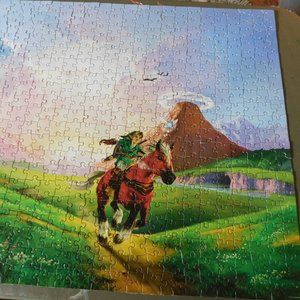 Legend Of Zelda 550 Piece Puzzle Links Ride Nintendo USAopoly Assembled Complete